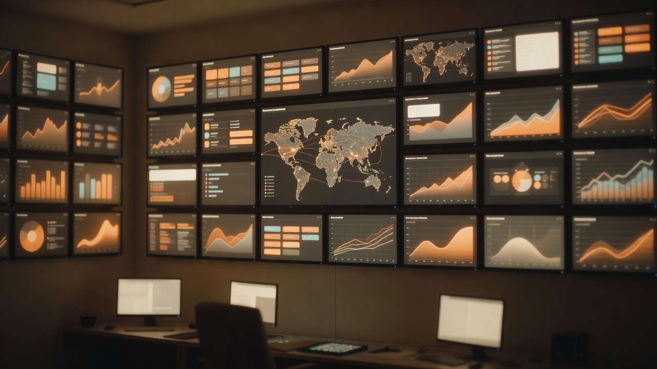 A one-person company's control room